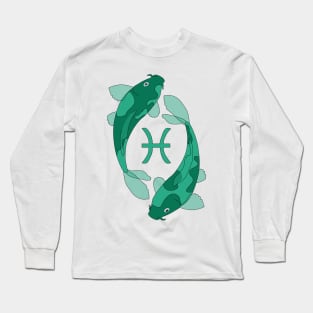 Pisces (Jungle Green) Long Sleeve T-Shirt